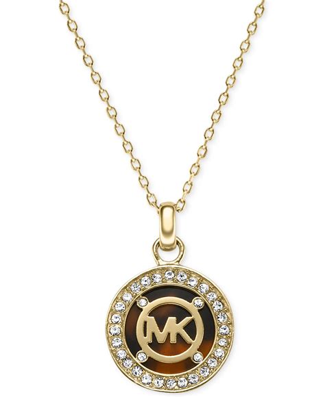 michael kors gold tone necklace|Michael Kors necklace set.